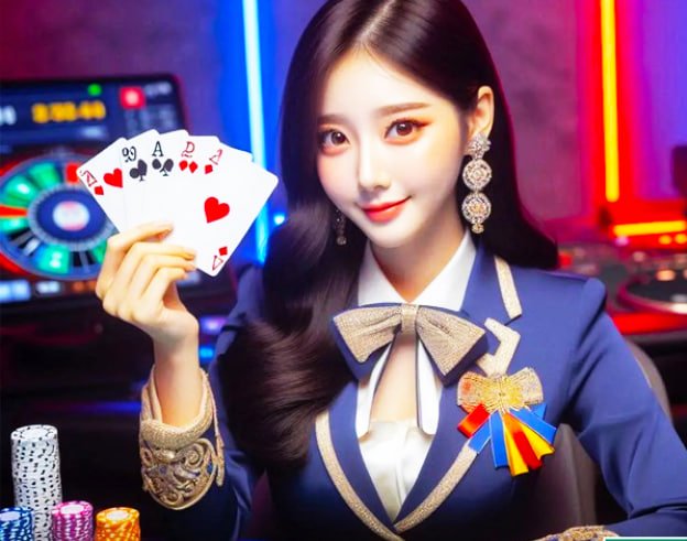 Live blackjack dealer studio with multiple camera angles